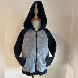 Cat & Jack black and grey hooded sweatshirt 5T